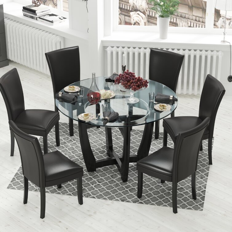 Oval glass dining online table and 4 chairs